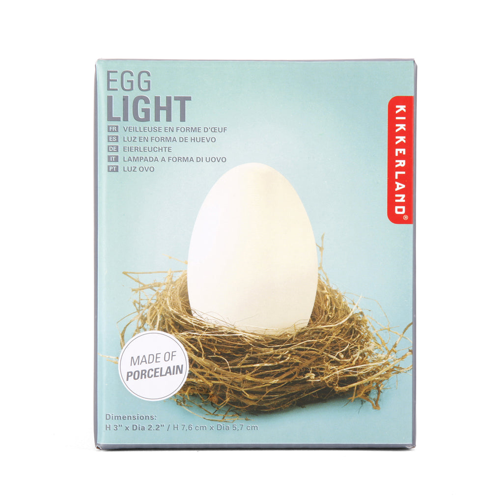 LED Egg Light by Kikkerland - Justin and Friends